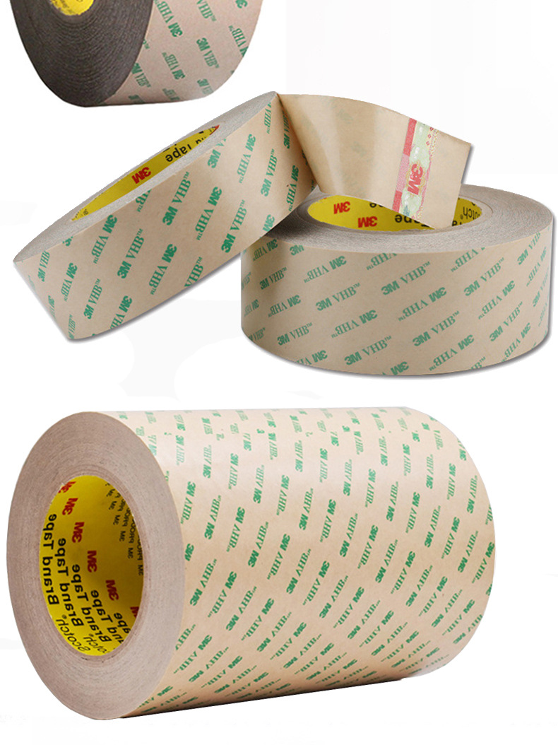 3M9469PCVHB pure adhesive film high temperature resistant non base material adhesive tape durable strong adhesive waterproof Double-sided tape