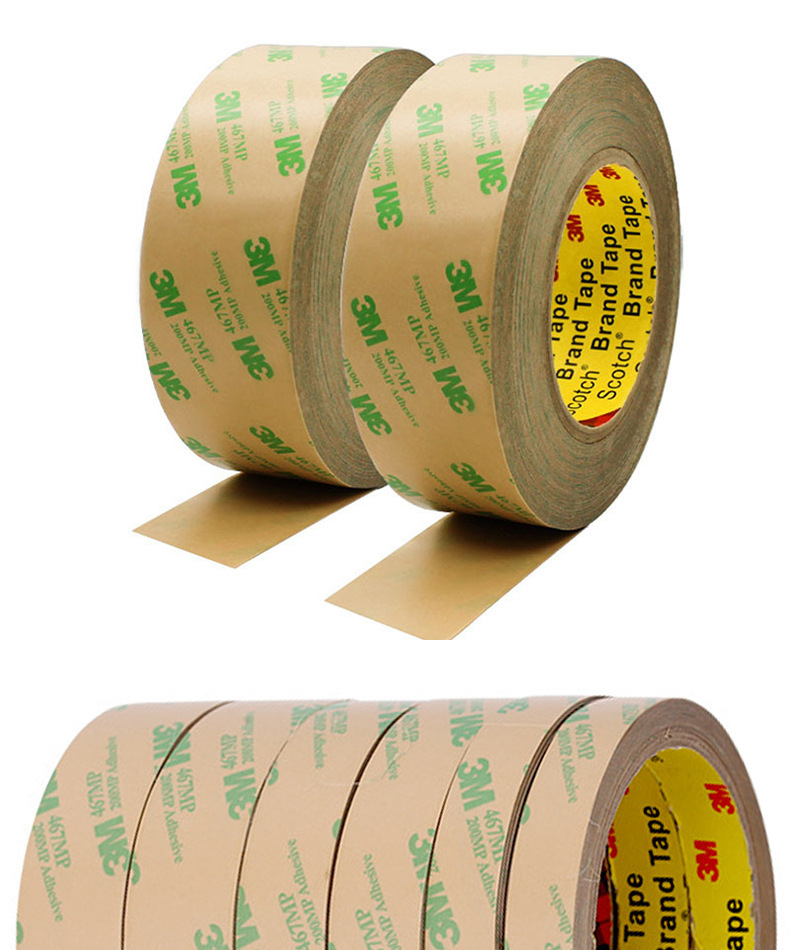 3M non base material tape 467MP high temperature resistant Double-sided tape ultrathin film switch can be die-cutting, adhesive punching and transparent