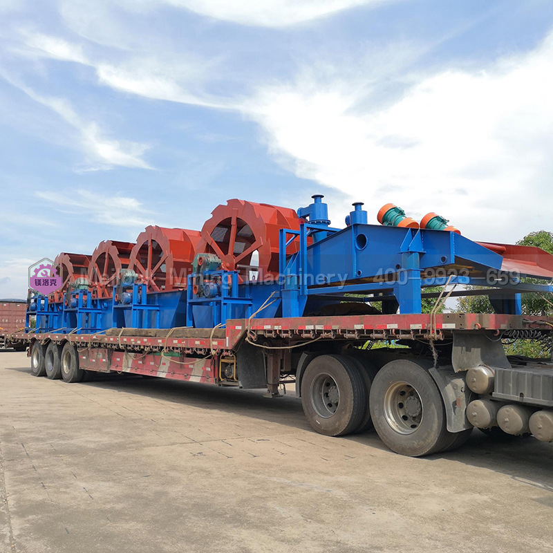 Hydraulic sand washing machine, working wheel, bucket type sand washing machine, sand washing equipment with excellent performance in sand fields