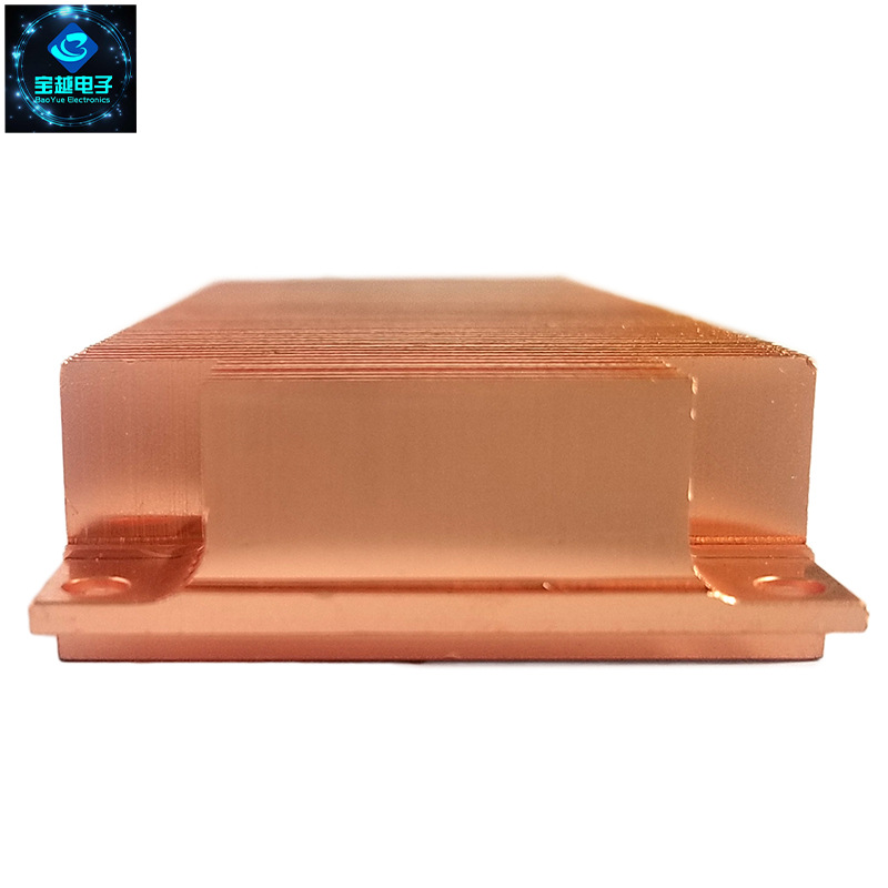 珠海供應定制鏟齒純銅散熱器 電腦散熱器廠家