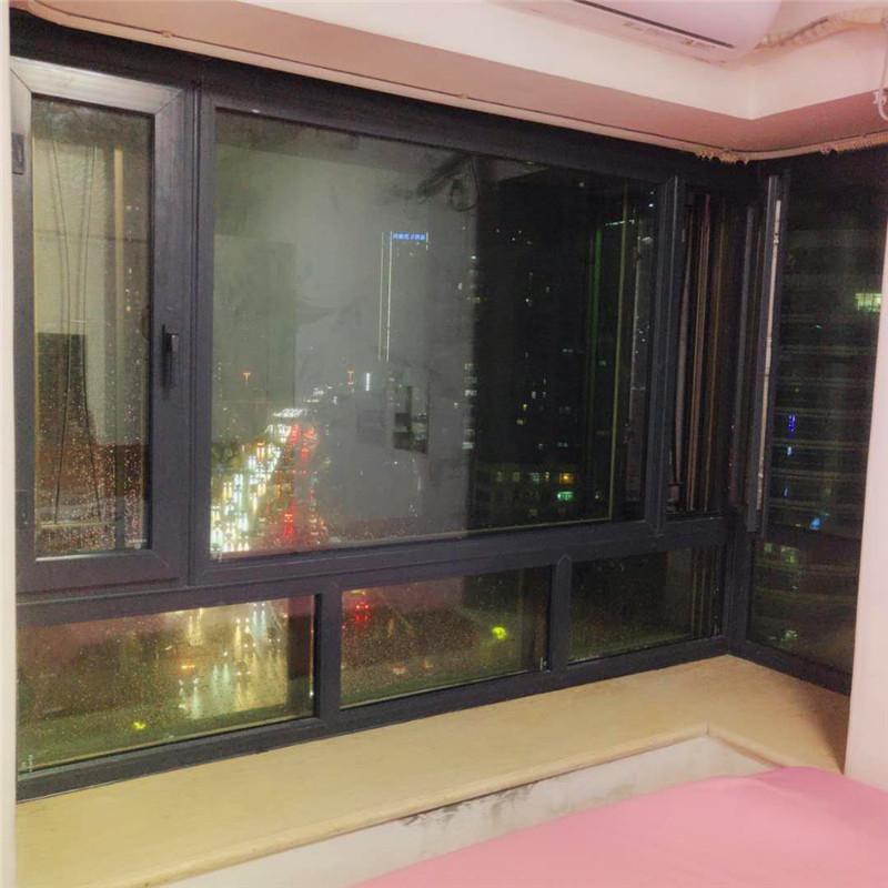 广州铝合金门窗隔音玻璃落地窗户封阳台可带纱窗工厂定制 免费上门测量窗户尺寸