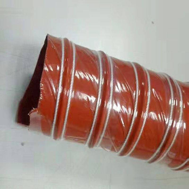 厂家供应 红色矽胶风管 工业伸缩管
