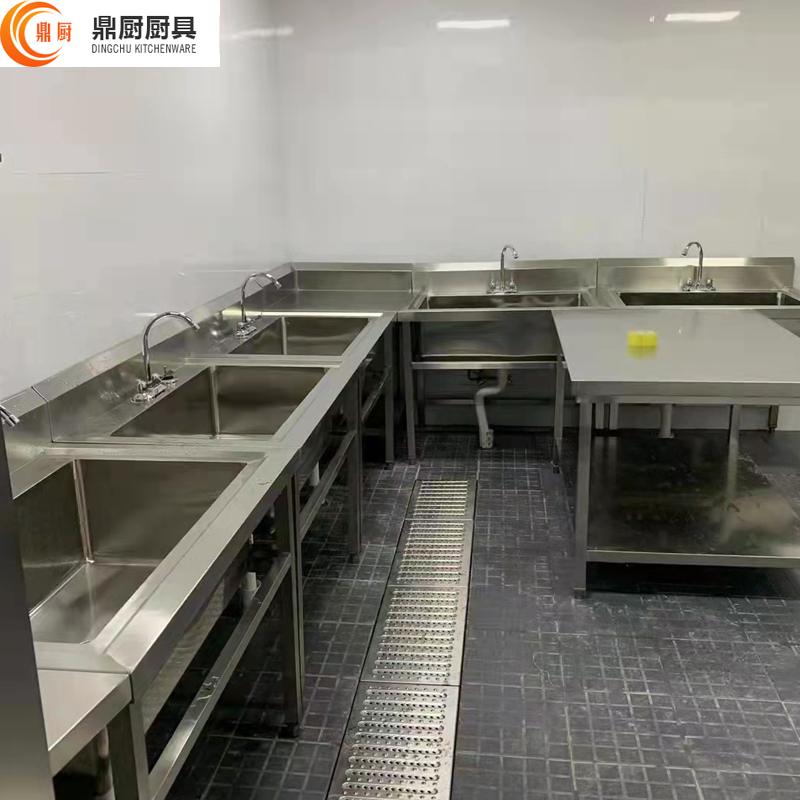 惠州不锈钢水池定做 304不锈钢水槽 加厚手工水槽 厨房洗菜盆洗碗池双槽水槽