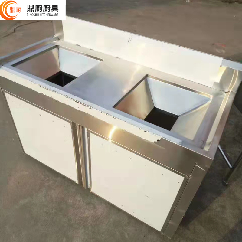 广东厂家定制不锈钢水池 304不锈钢水槽 加厚手工水槽 厨房洗菜盆洗碗池双槽水槽