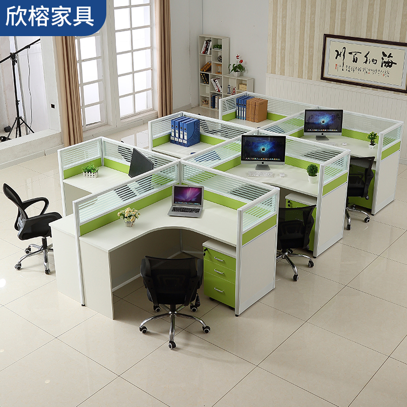禅城专业生产商务办公桌 办公家具 屏风办公桌 欣荣家具批发