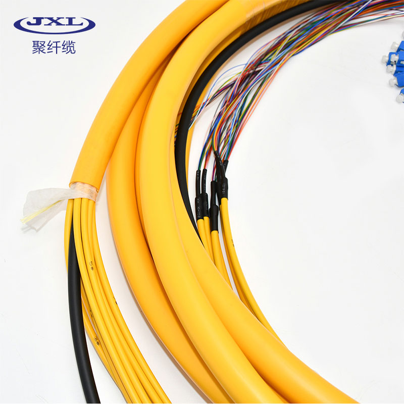 聚纤缆厂家定制288芯SC集束光纤跳线