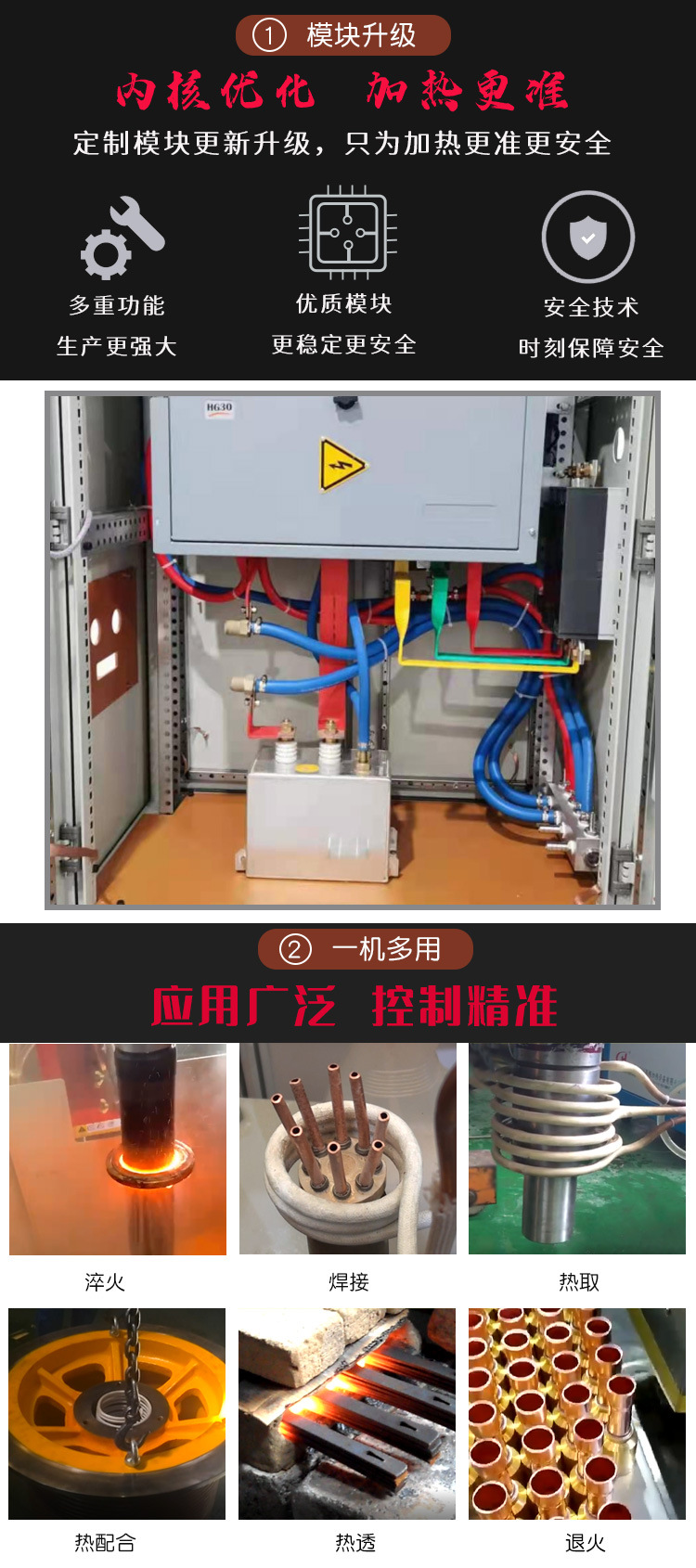 Induction heating equipment, medium frequency brazing machine, high-frequency annealing furnace, copper pipe welding equipment