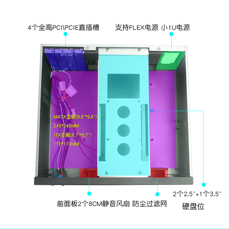 掛墻式機箱4槽工控工業(yè)8個COM口CNC計算機數(shù)控服務器電腦IPC廠家