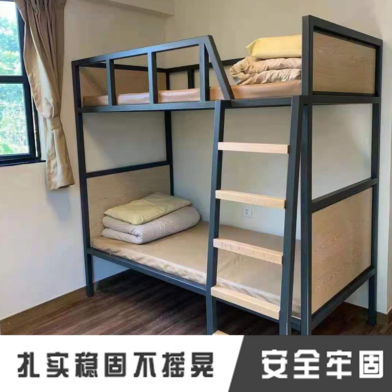 深圳厂家批量定制学生宿舍上下铺铁床
