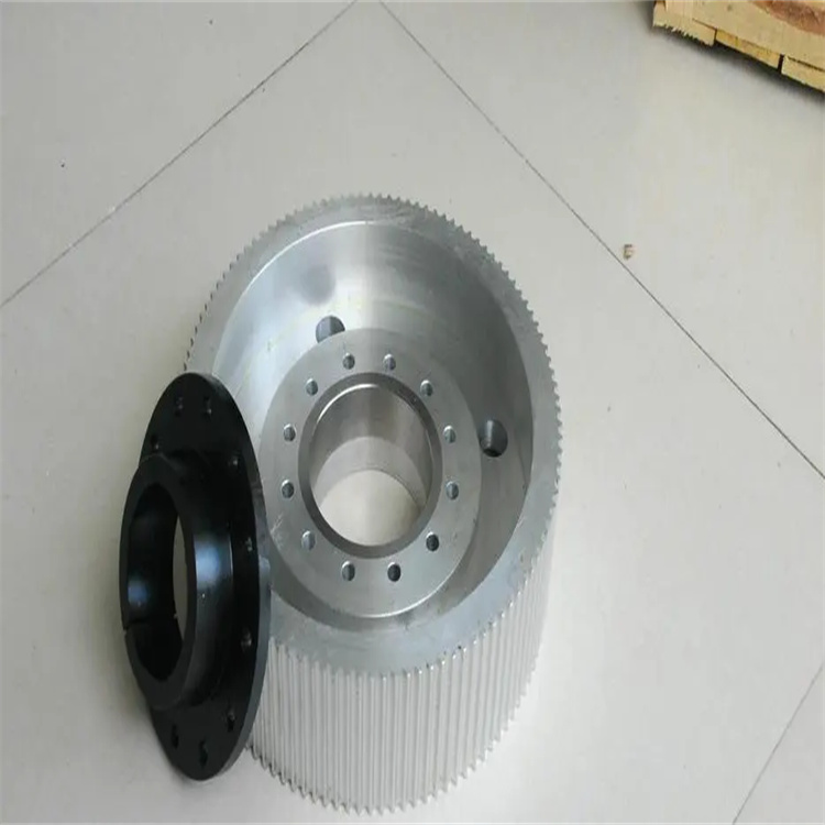 广东泉海圆弧齿直孔同步轮铝制XL型工业传动同步带轮